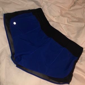 BLUE LULULEMON SHORTS!!